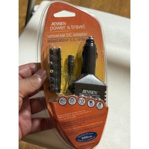 Jensen Power and Travel Universal DC Adapter Car Brand New Sealed Package